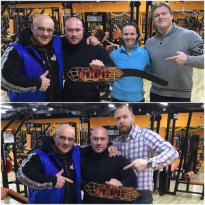 Команда мастерской Fitness-tech, Иван Водянов и Дмитрий Прохоров! Торжественное вручение готовой работы!